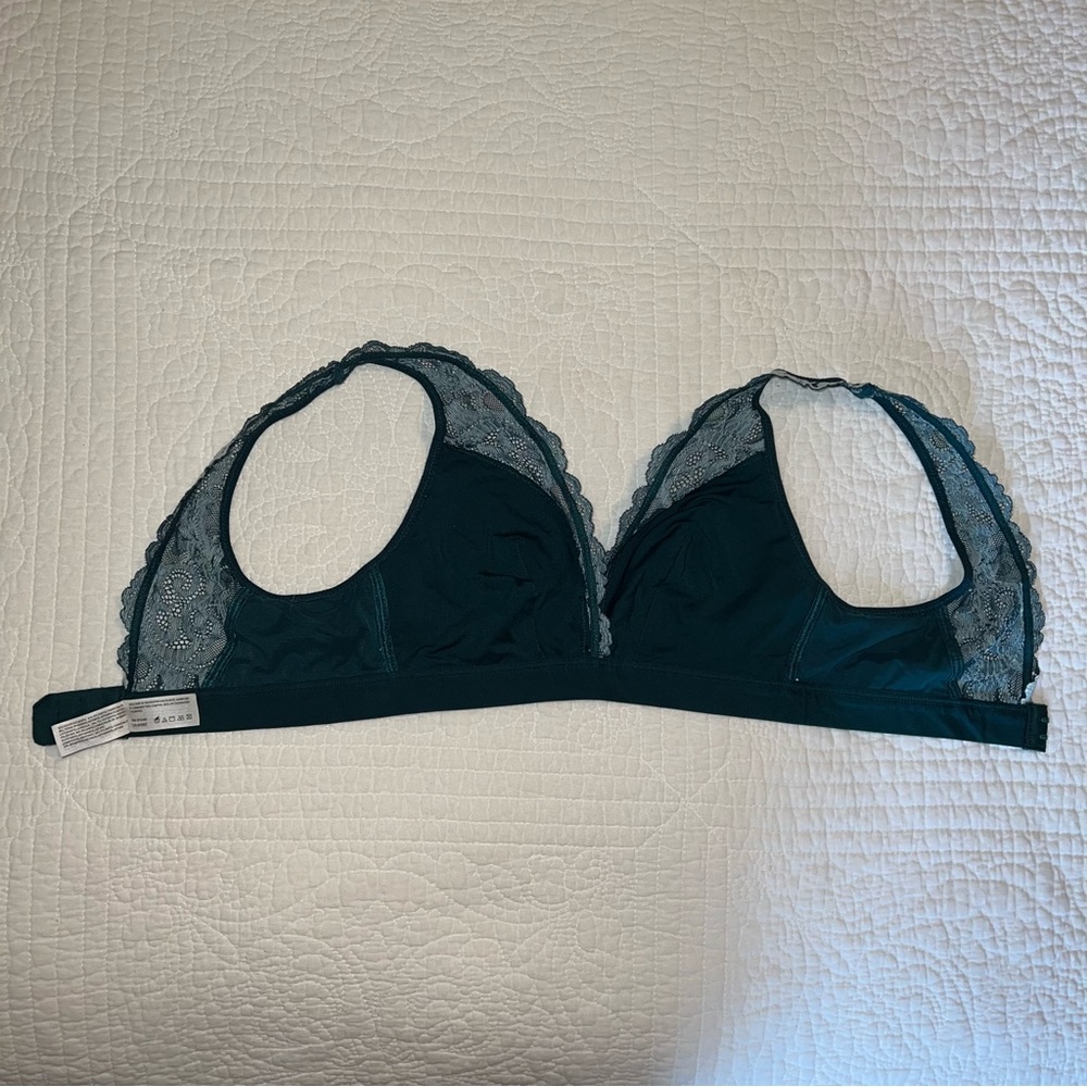 WACOAL Instant Icon Bralette Deep Teal Bluegrass Size Medium - Picture 7 of 8